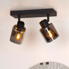 Spot LED de tavan clasic negru, Alion