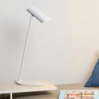 Lampă de birou modernă albă, Hester, con întrerupător