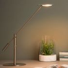 Lampă de birou modernă crom, Anselmo, 9W, LED 3000K, cu întrerupător tactil