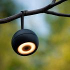 Aplică reîncărcabilă modernă neagră, Lunex, 2W, LED 3000K, IP54, con întrerupător