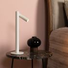 Lampă de masă reîncărcabilă modernă albă, Antrim, 2,2W, LED 2700K, IP54, cu întrerupător tactil