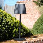 Lampă de masă copii rustică neagră, Justine, 2W, LED 2700K, IP54, cu întrerupător tactil