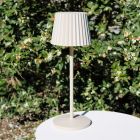 Lampă de masă copii rustică bej, Justine, 2W, LED 2700K, IP54, cu întrerupător tactil