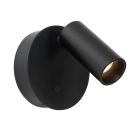 Aplică reîncărcabilă modernă neagră, Toni, 2W, LED white switch, cu întrerupător tactil