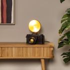 Lampă de masă retro neagră, Extravaganza Camera, con întrerupător