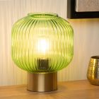 Lampă de masă retro verde, Maloto, con întrerupător
