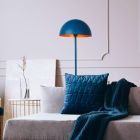 Lampadar modern albastru, Siemon, con întrerupător