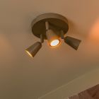 Spot LED de tavan modern taupe, Tiana