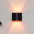 Aplică de perete up down modernă neagră, Axi, 6W, LED 2700K, IP54