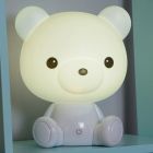 Lampă de masă copii albă din plastic, Dodo, 3W, LED 3000K, cu întrerupător tactil
