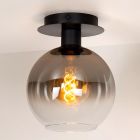 Lampă de tavan retro neagră, Marius