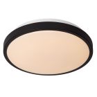 Plafonieră baie modernă neagră, Dasher, 12W, LED 2700K, IP44