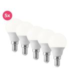 Bec glob LED E14 Lasco, 3W, alb cald
