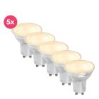 Lampă LED GU10 transparentă, reglabilă, Antonie, 5W, alb cald
