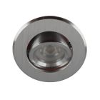 Mini spot din aluminiu argintiu, Bori