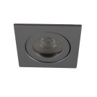Spot încastrat baie din aluminiu argintiu, Dorx, IP44
