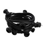 Șnur luminos de 5 m, 10 suporturi pentru lămpi