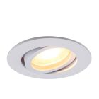 Spot încastrat alb din aluminiu, Onno