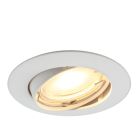 Spot încastrat alb din aluminiu, Rudo