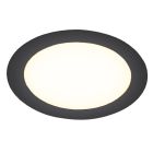 Downlight negru din aluminiu, Umbriel, 12W, LED 4000K, IP44