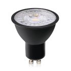 Lampă LED GU10 cu intensitate reglabilă Antonie, neagră, 3W, 3000K