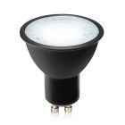 Lampă LED GU10 cu intensitate reglabilă Antonie, neagră, 7W, 4000K