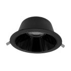 Downlight negru din aluminiu, Maud, 16W, LED white switch, IP22