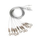 10 cabluri de suspensie cu cârlig, 2m, pentru linia de iluminat Saturn
