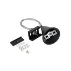Set de aplice suspendate pentru iluminat pe șină trifazat, 1,5 metri, negru, Pro