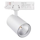 Spot de iluminat pe șină trifazat, alb, Rozina, 10W/20W/30W, LED alb cu întrerupător