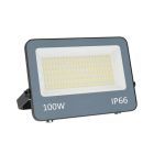 Proiector gri din aluminiu, Ilay, 100W, LED alb cu întrerupător, IP66