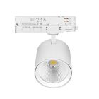 Spot alb trifazat cu sistem de șină din aluminiu, Jeska, 10W/20W/30W, LED cu întrerupător alb
