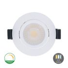 Spot de iluminat alb tip downlight din aluminiu, Maite, 7W, LED cu întrerupător alb, IP65