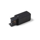 Conector de alimentare pentru iluminat pe șină trifazat, stânga, negru, Pro