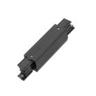 Conector în formă de I pentru iluminat pe șină trifazat, negru, Pro