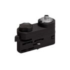 Adaptor suspendat pentru iluminat pe șină trifazat, negru, Pro