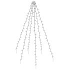 Iluminat exterior pentru catarg, 192 LED-uri, 6 fire de 2 m, fără catarg