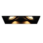 Spot încastrat fără rămă negru din aluminiu, Royce