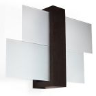 Aplică de perete din sticlă maro, Fouzia