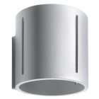 Aplică de perete up down din aluminiu gri, Jamey