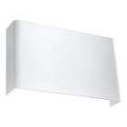 Aplică de perete up down din aluminiu albă, Laetitia
