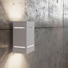 Aplică de perete up down din aluminiu albă, Janien