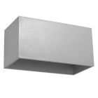 Aplică de perete up down din aluminiu gri, Andro