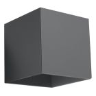 Aplică de perete up down din aluminiu antracit, Andro