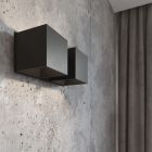 Aplică de perete up down din aluminiu neagră, Andro