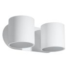 Aplică de perete up down din aluminiu albă, Amely