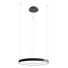 Lustră din aluminiu neagră, Ringo, 30W, LED 3000K