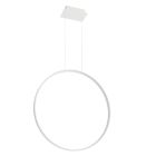 Lustră din aluminiu albă, Ringo, 50W, LED 3000K