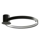 Lampă de tavan din aluminiu neagră, Ringo, 30W, LED 3000K