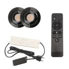 Spot încastrat pentru foișor din aluminiu negru, Rona, 3W, LED 2700K, IP44, con telecomando